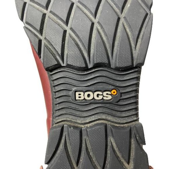 Bogs Women's Burgundy Red Amanda II Lace Insulated Waterproof Rain Boots Size 7 - Picture 7 of 9